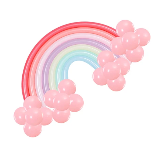 Set De Globos Largo Colores Pastel 32un-0