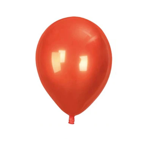 Globo Doble Capa 3pcs 23cm Naranja + Oro Rosa Cromado-0