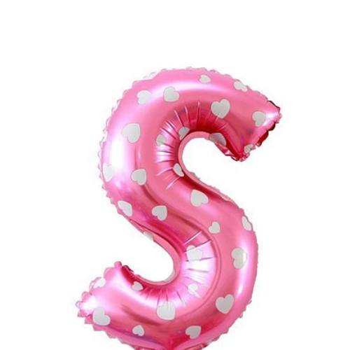 Globo Letra S Rosa 16 Pulgadas-1