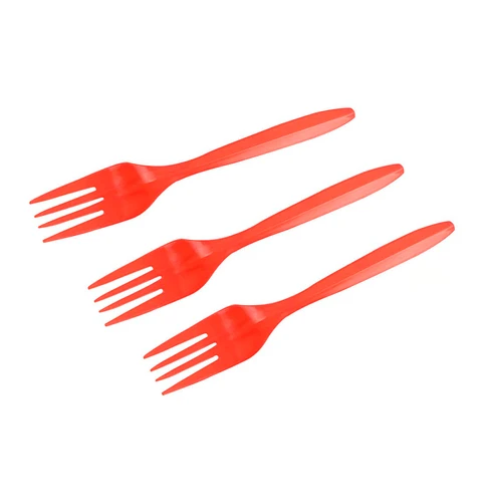 Tenedor Plásticos Rojo 20pcs 14,5 cm-0
