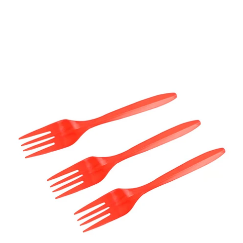 Tenedor Plásticos Rojo 20pcs 14,5 cm-1