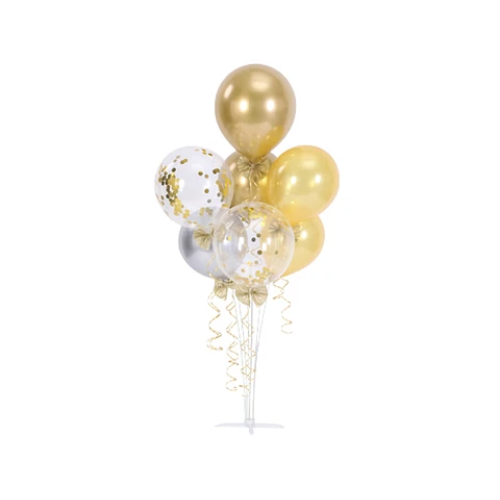 Set De Globos Con Pedestal 7Pcs Dorado-0