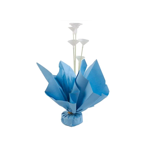 Soporte Para Globos Azul Con Varillas 60 cm-0