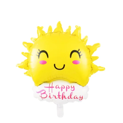 Globo Metalico Sol Nube Happy Birthday-1