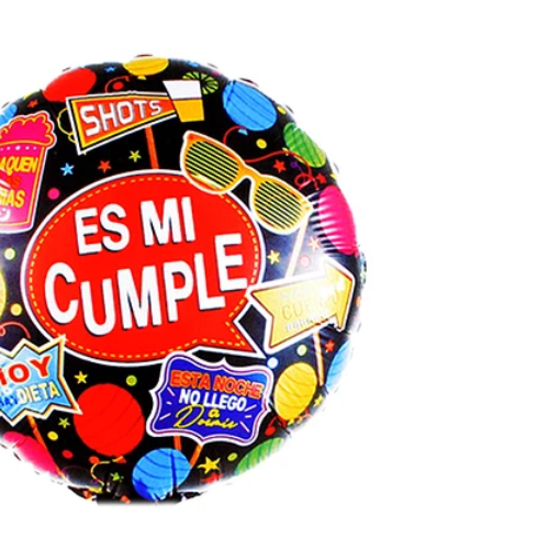 Globo Metalizado Es Mi Cumple 45Cm 1Pc-1