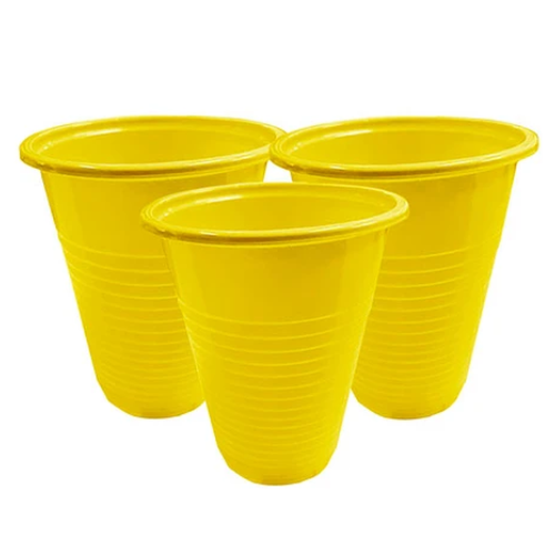 Vasos Plasticos Amarillo 200ml 25un-0