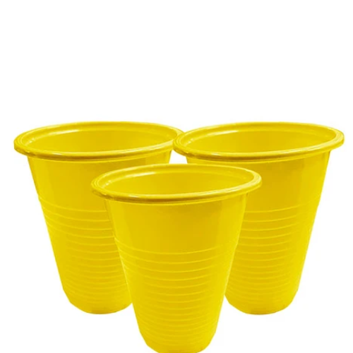 Vasos Plasticos Amarillo 200ml 25un-1