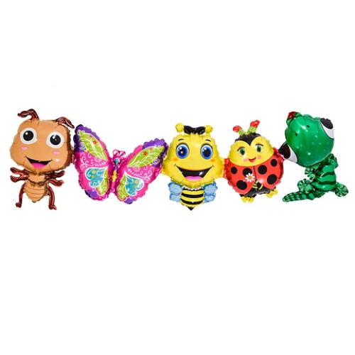 Globo Metalico Insectos Abeja Mariposa 26x91Cm-0