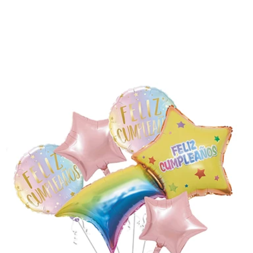 Set De Globos Estrella Fugaz 5 Pcs-1