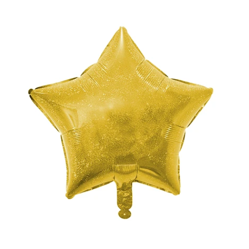 Globo Estrella Oro Tornasol-0