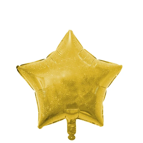 Globo Estrella Oro Tornasol-1