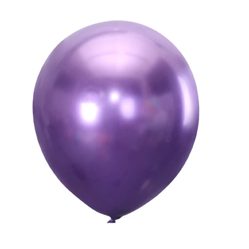 Globos Cromados Morado 15cm 25un-0