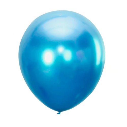 Globos Cromados Azul 15cm 25un-0