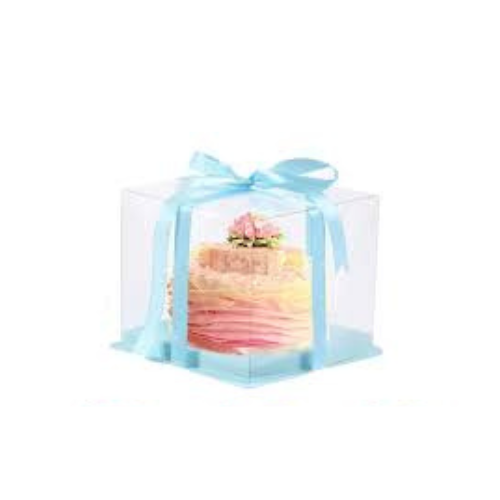  CAJA P/TORTA TRANS C/CELESTE 38cm*22cm (sin lazo) .-1
