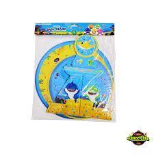 BANDEJA 2 PISOS CUPCAKE BABY SHARK X1 UNI-1