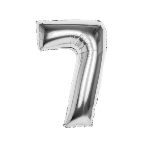 Globo Número 7 Plata 40 Pulgadas-1