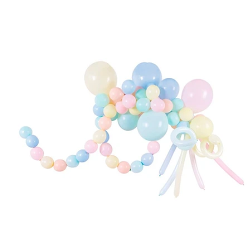 Set De Globos De Látex Colores Pasteles 75pcs-0