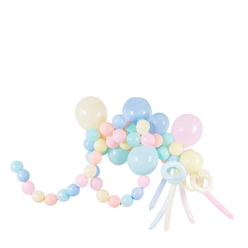 Set De Globos De Látex Colores Pasteles 75pcs-1