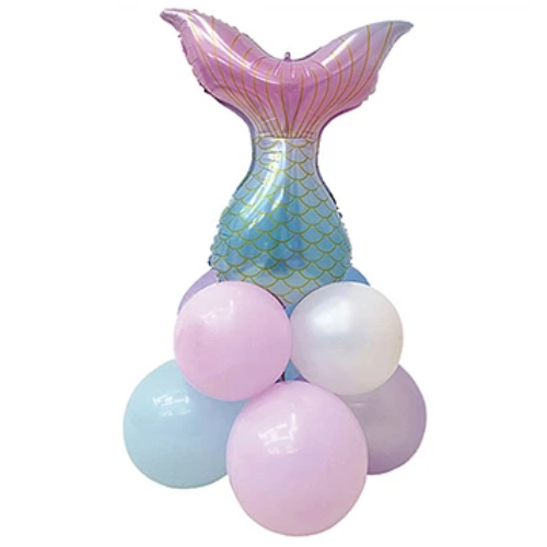 Set De Globos Diseño Sirena 9pcs-0