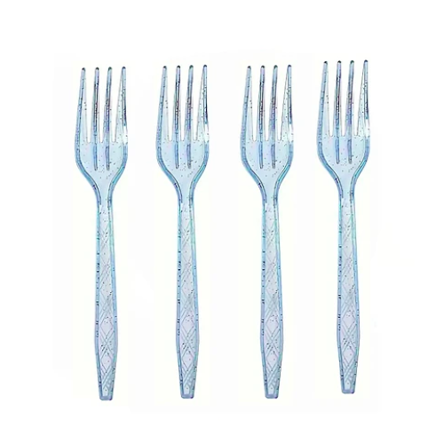 Tenedor Plasticos Azul 12un 16cm-0