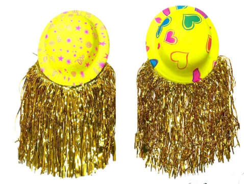 SOMBREROS ESTAMPADOS CON FLEQUILLOS DORADOS-1