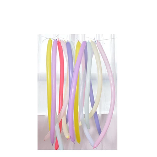 Globos Largos 40pcs 30cm Colores Pasteles-1