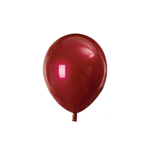 Globo Doble Capa 3pcs 23cm rojo + Dorado Cromado-0