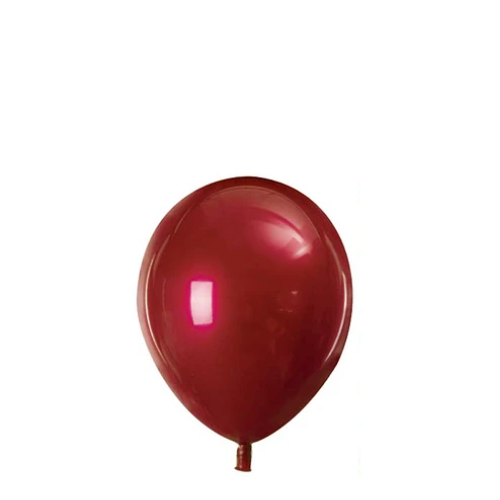 Globo Doble Capa 3pcs 23cm rojo + Dorado Cromado-1