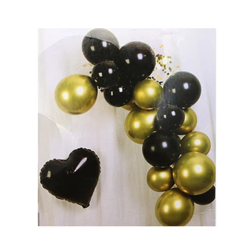Set De Globos Color Negro 25pcs-0