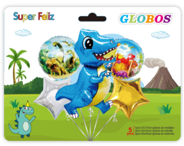 GLOBOS DINOSAURIO/ ESTRELLA-0