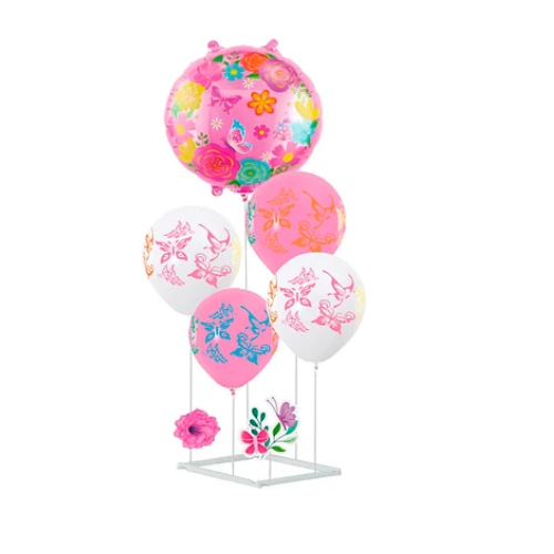 Set De Globos Mariposa Con Base 6pcs-0