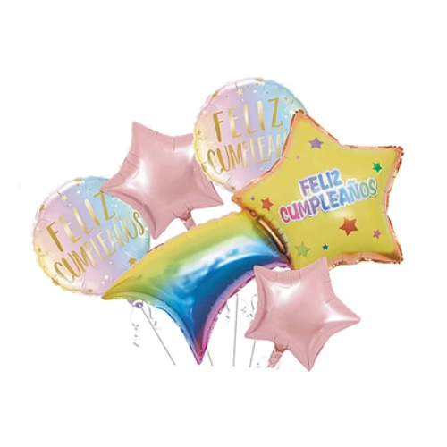 Set De Globos Estrella Fugaz 5Pcs-0