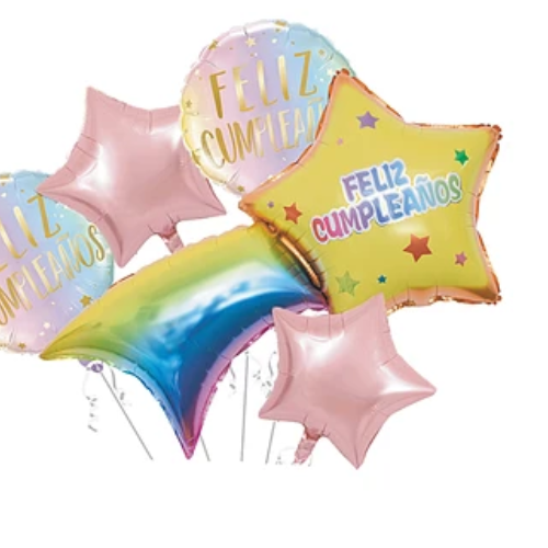 Set De Globos Estrella Fugaz 5Pcs-1