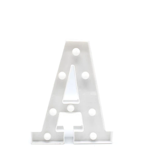 Letra Con Luz Led A Color Blanco-1