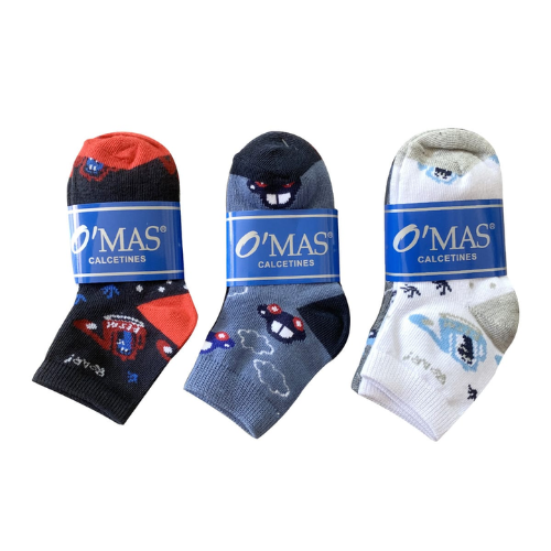 Calcetines De Niño Pack De 3 Con Diseño Talla 6-1