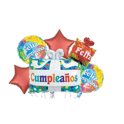 Set De Globos Diseño Feliz Cumpleaños 5Pcs-0