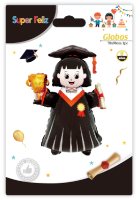 GLOBO NIÑA CON TOGA Y BIRRETE-1