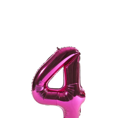 Globo Número 4 Rosa 40 Pulgadas -1