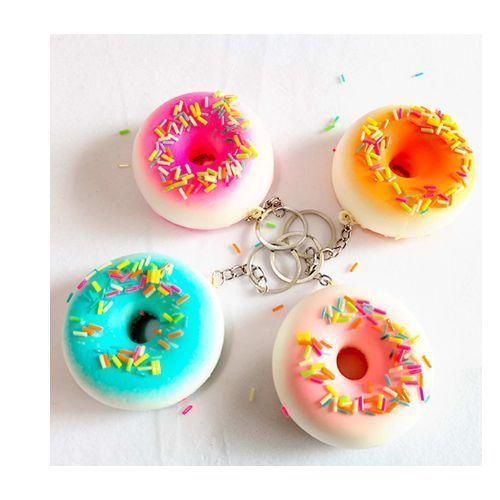 Llavero Squishy Con Diseño Donas | 12 Unidades-1