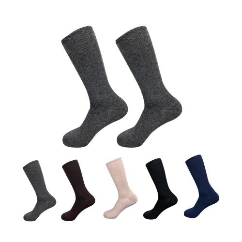 Calcetines De Hombre Liso Corte Alto 12 Unidades-1