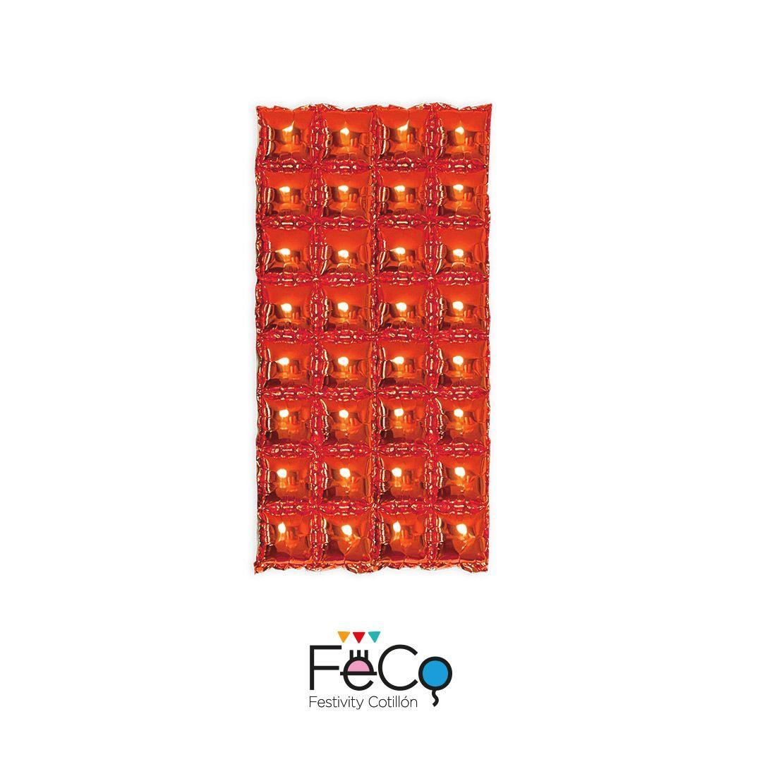 GLOBO MURAL METALICO 75X142CM ROJO X1 UNI-0