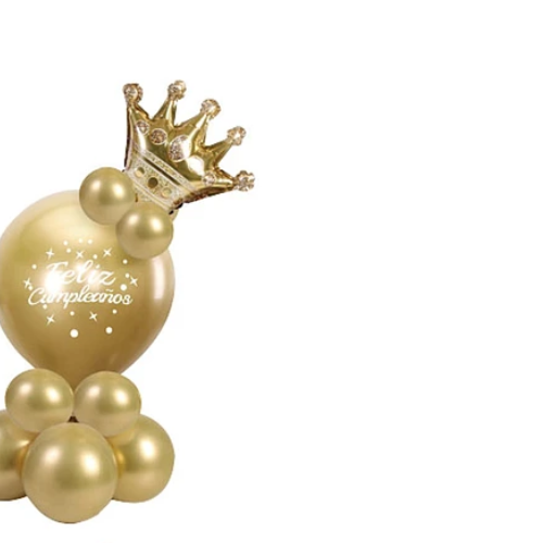 Set De Globos De Látex Dorado 13Pcs-1
