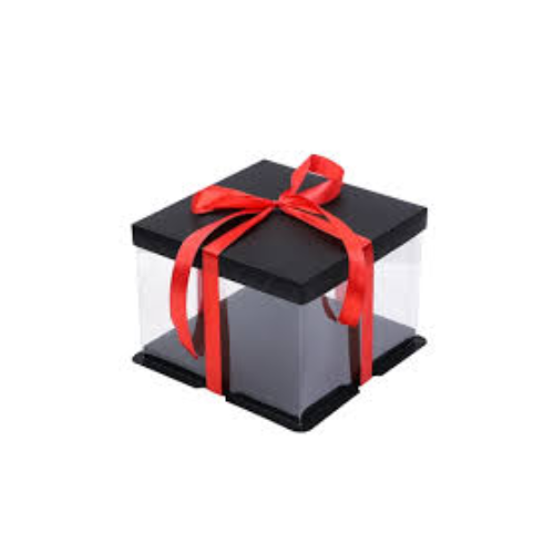 CAJA P/TORTA TRANS C/NEGRO 34cm*18cm (sin lazo)-1