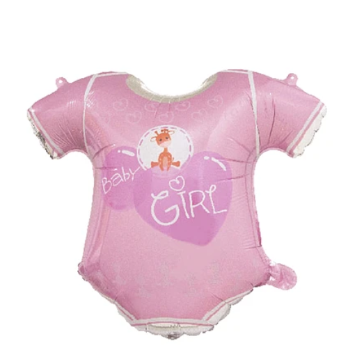 Globo Metalizado Ropa Baby Girl 59x58 cm-1