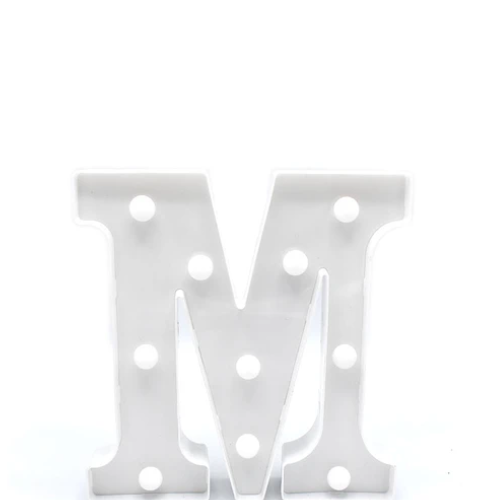 Letra Con Luz Led M Color Blanco-1