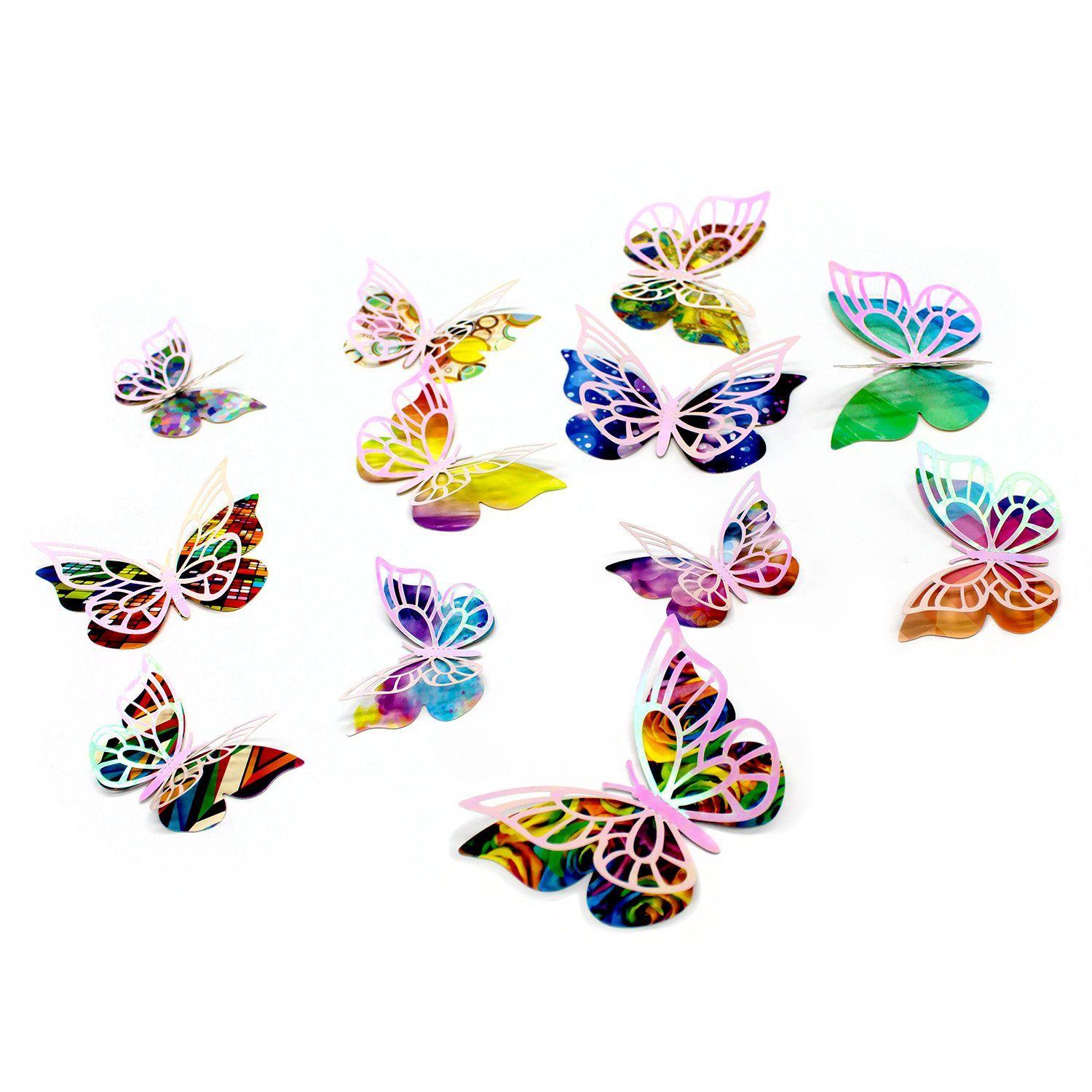 DECO MARIPOSAS MIX NACARADO X12UNI-0