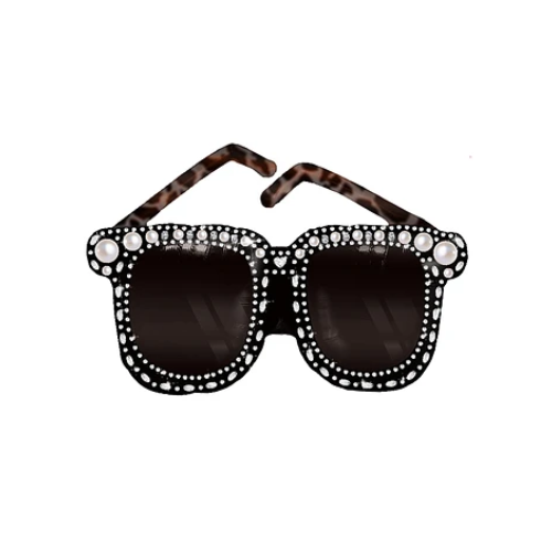 Globo Metalico Lentes Color Negro-0