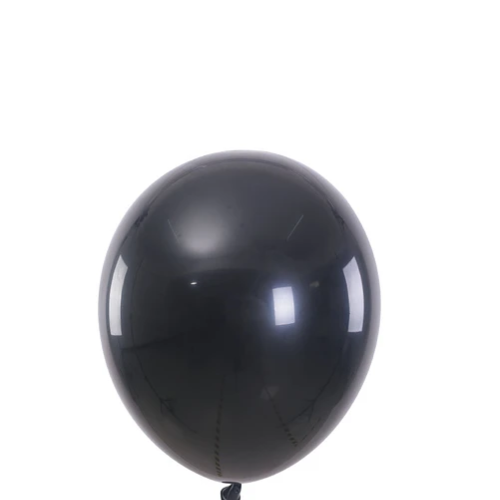 Globos De Látex 12pcs 23cm Negro-1