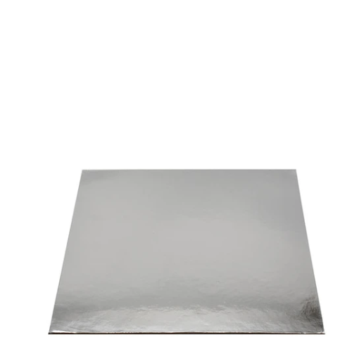 Plato Torta Cuadrado Plata 35cm 2mm-1