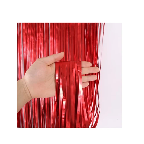 Cortina Metálica Mate Roja 100x200cm-0